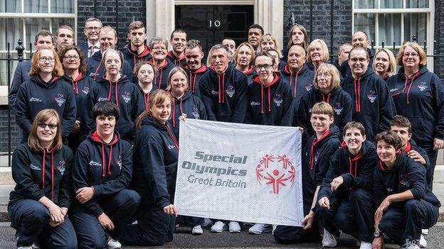 The GB team outside No 10 Downing Street