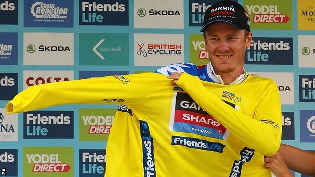 Tour of Britain: Dylan van Baarle takes narrow lead as ...