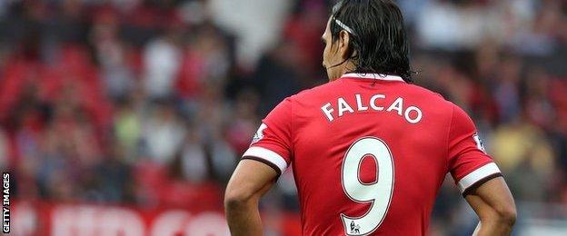 Radamel Falcao of Manchester United