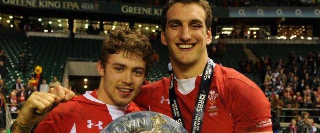 Leigh Halfpenny and Sam Warburton