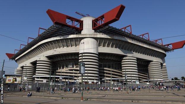 Milan's San Siro stadium, 2016 Champions League final