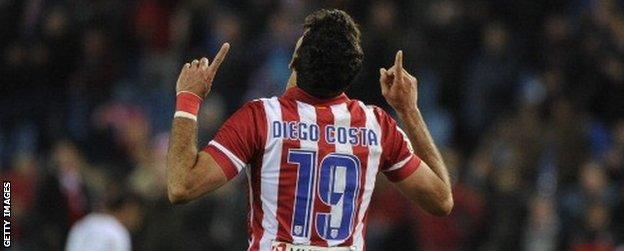Diego Costa for Atletico Madrid
