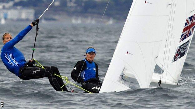 British sailors Hannah Mills (R) and Saskia Clark (L) can now look forward to contesting the 470 class in Rio
