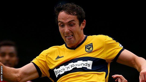 Oxford striker Danny Hylton