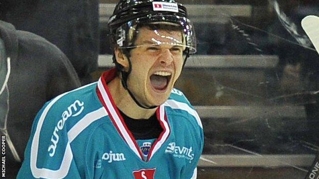 Craig Peacock scored the first goal for the Belfast Giants at Hull Arena