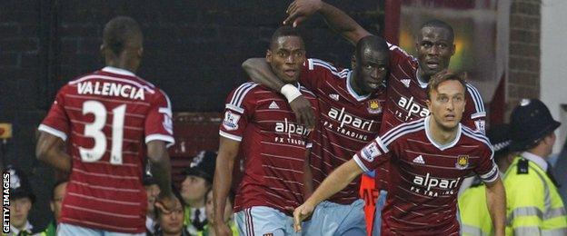 Diafra Sakho (second on the left)