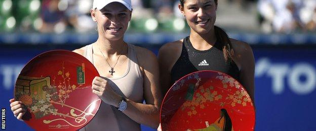 Caroline Wozniacki and Ana Ivanovic