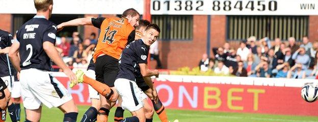 Callum Morris scores for Dundee United