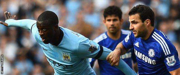 Manchester City had seven attempts on goal in the first half but only one on target, a Yaya Toure header