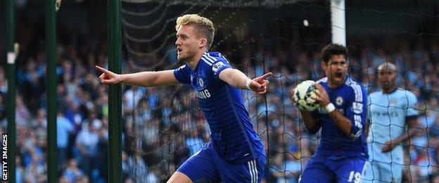 Andre Schurrle's goal was cancelled out by Frank Lampard