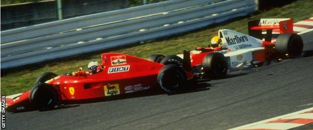 Alain Prost and Ayrton Senna