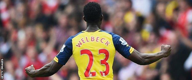 Arsenal striker Danny Welbeck
