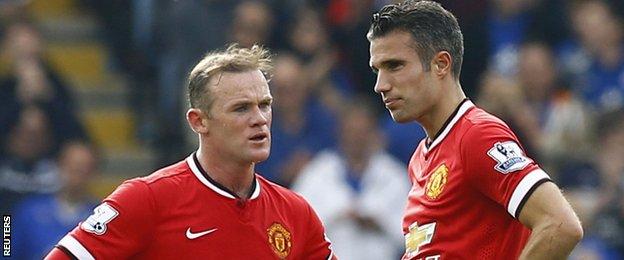 Wayne Rooney and Robin van Persie