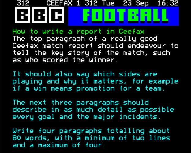 Ceefax on the BBC