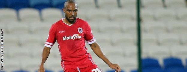 Danny Gabbidon made his first Cardiff start in nine years