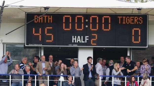 Bath 45-0 Leicester scoreboard