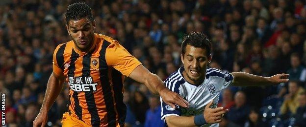 Hatem Ben Arfa (left)