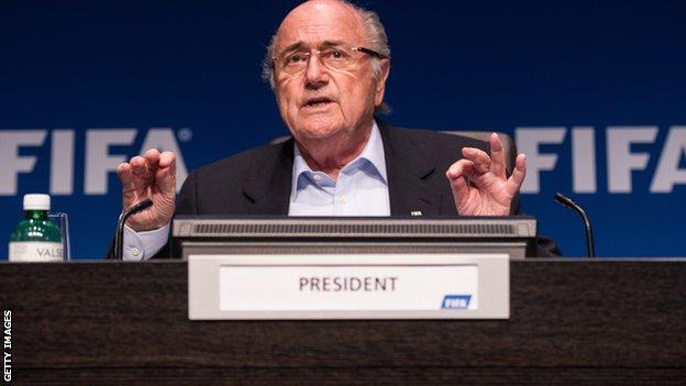Fifa president Sepp Blatter rejects calls for a report into alleged World Cup bidding corruption to be made public