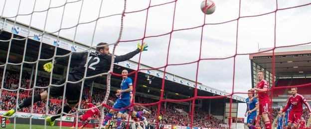 Shay Logan fires the home side 2-1 up