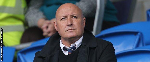 Prospective new Bluebirds boss Russell Slade was at Cardiff City Stadium for the Sheffield Wednesday game