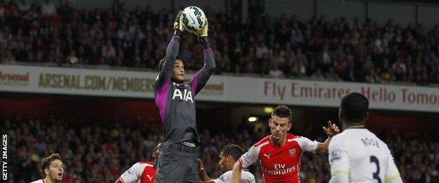Tottenham keeper Hugo Lloris