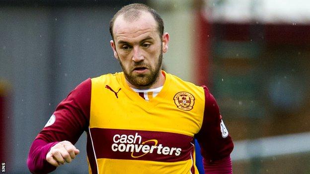 James McFadden in action for Motherwell