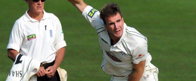 Worcestershire all-rounder Jack Shantry