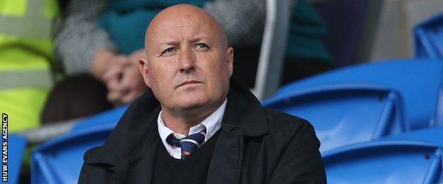 Prospective new Bluebirds boss Russell Slade was at Cardiff City Stadium for the Sheffield Wednesday game