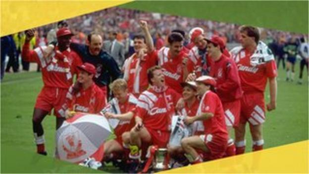 Liverpool celebrate 1992 FA Cup victory