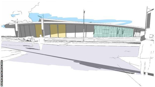 Artists impression of the new National Badminton Centre