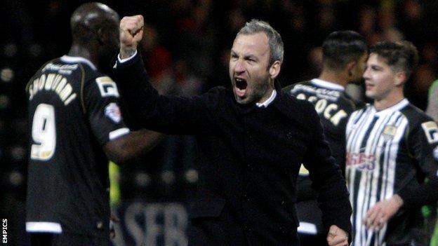 Notts County manager Shaun Derry