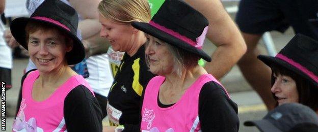 Fun runners at the 2013 Cardiff Half Marathon