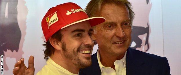 Fernando Alonso and Luca Di Montezemolo