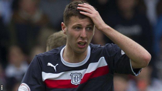 Lewis Toshney suffers disappointment with Dundee