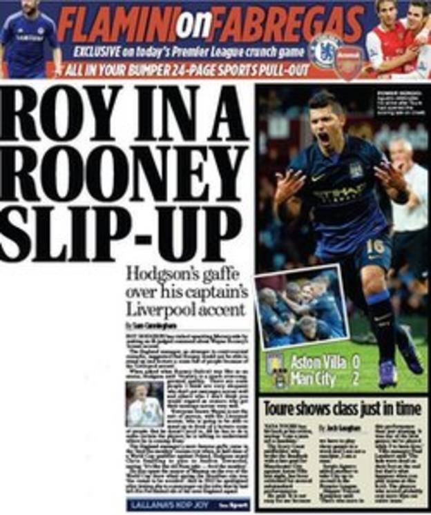 Mail on Sunday back page