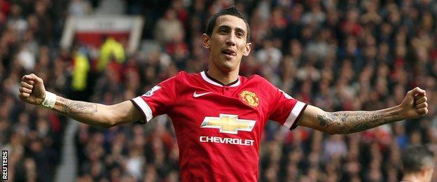 Manchester United player Angel Di Maria