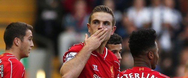 Liverpool midfielder Jordan Henderson