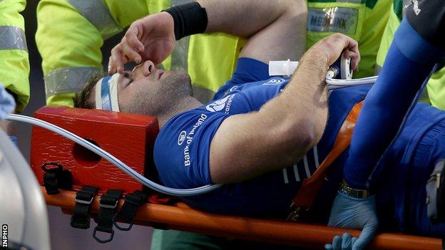 Fergus McFadden suffered an ankle injury in Leinster's defeat by Munster on Saturday