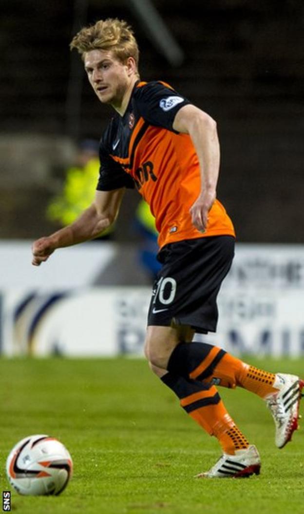 Dundee United midfielder Stuart Armstrong