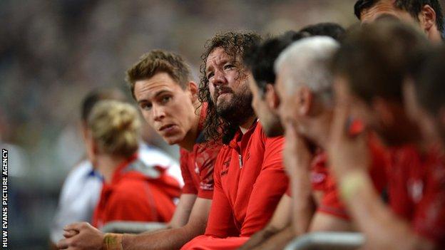 Adam Jones had to watch from the bench during Wales' 2014 tour to South Africa