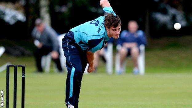 Scotland bowler Iain Wardlaw