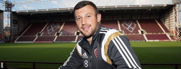 Hearts forward Dale Carrick