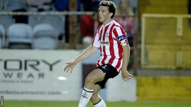 Barry McNamee scored the equaliser for Derry City against Limerick