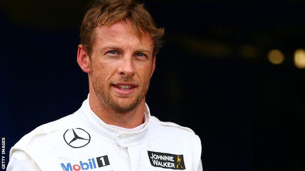 McLaren driver Jenson Button