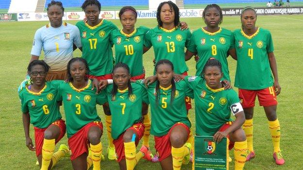 The Cameroon women's team