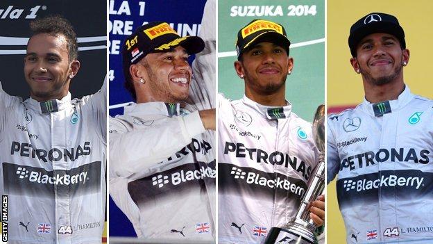 Lewis Hamilton has won four races in a row for the second time this season