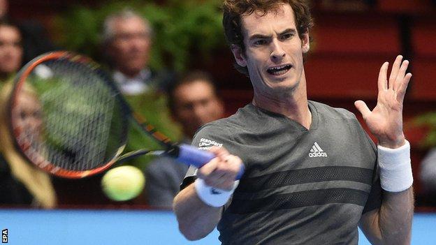 Andy Murray at the Vienna Open