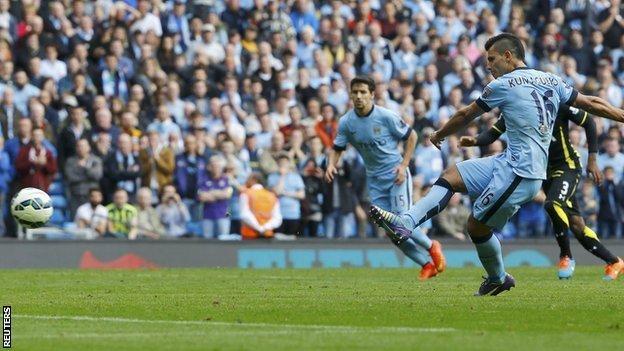 Manchester City 4-1 Tottenham Hotspur - BBC Sport