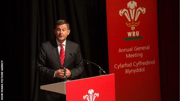 Welsh Rugby Union chief executive Roger Lewis