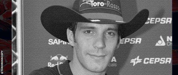 Jean-Eric Vergne dons a cowboy hat